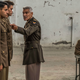 Christopher Abbott (left), Pico Alexander, George Clooney, Lewis Pullman